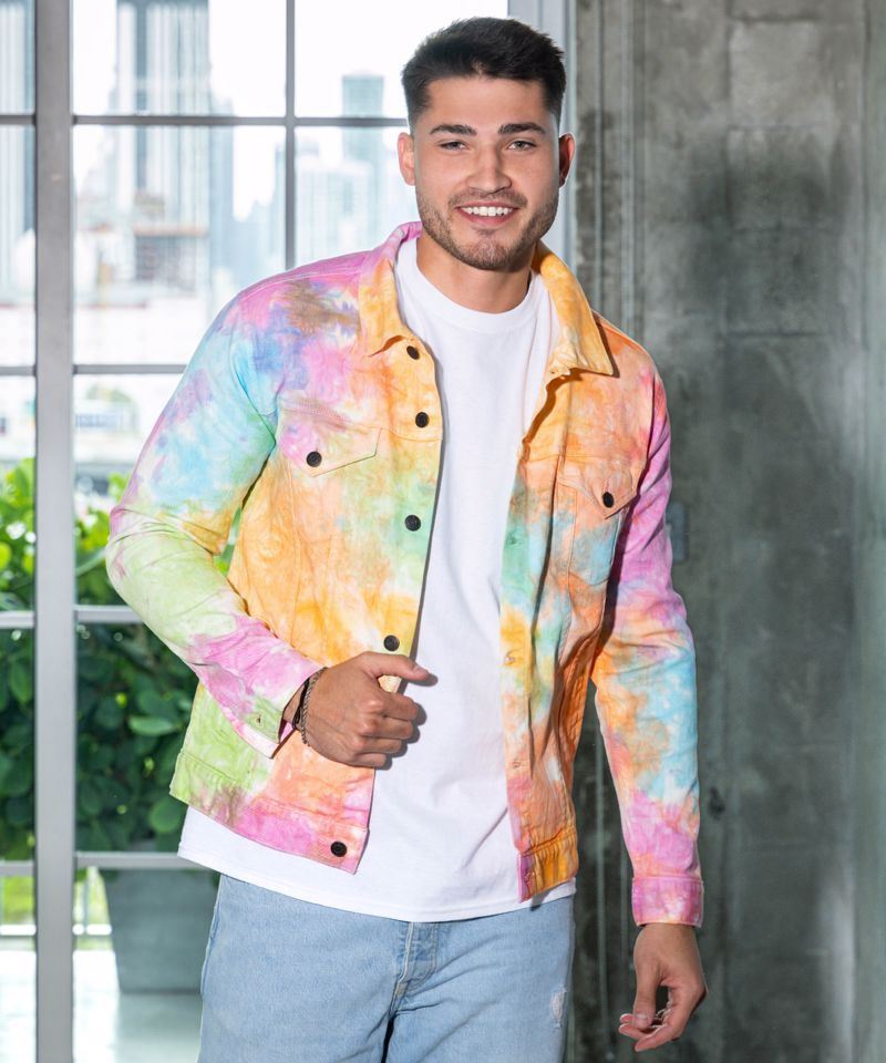 Tie dye denim jacket TD32M Holt Business Solutions